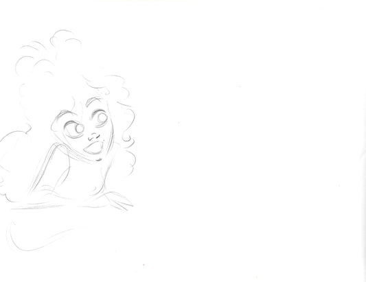 Little Mermaid Pre-Production Concept Drawing: Daughter of King Triton