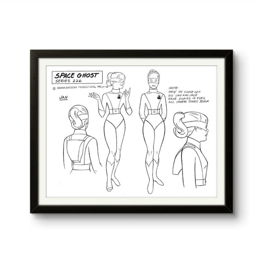 Space Stars Original Production Model Sheet: Jan