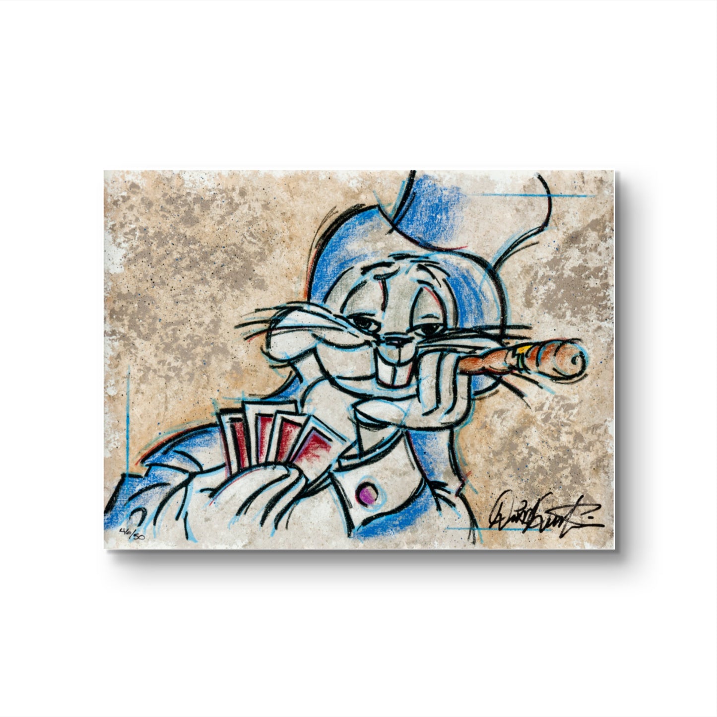Bugs Gambler Limited Edition Giclée on Canvas Signed by Dick Duerrstein