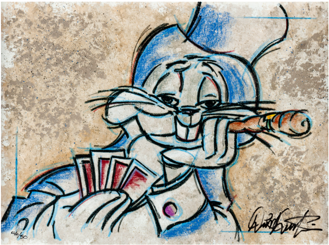 Bugs Gambler Limited Edition Giclée on Canvas Signed by Dick Duerrstein