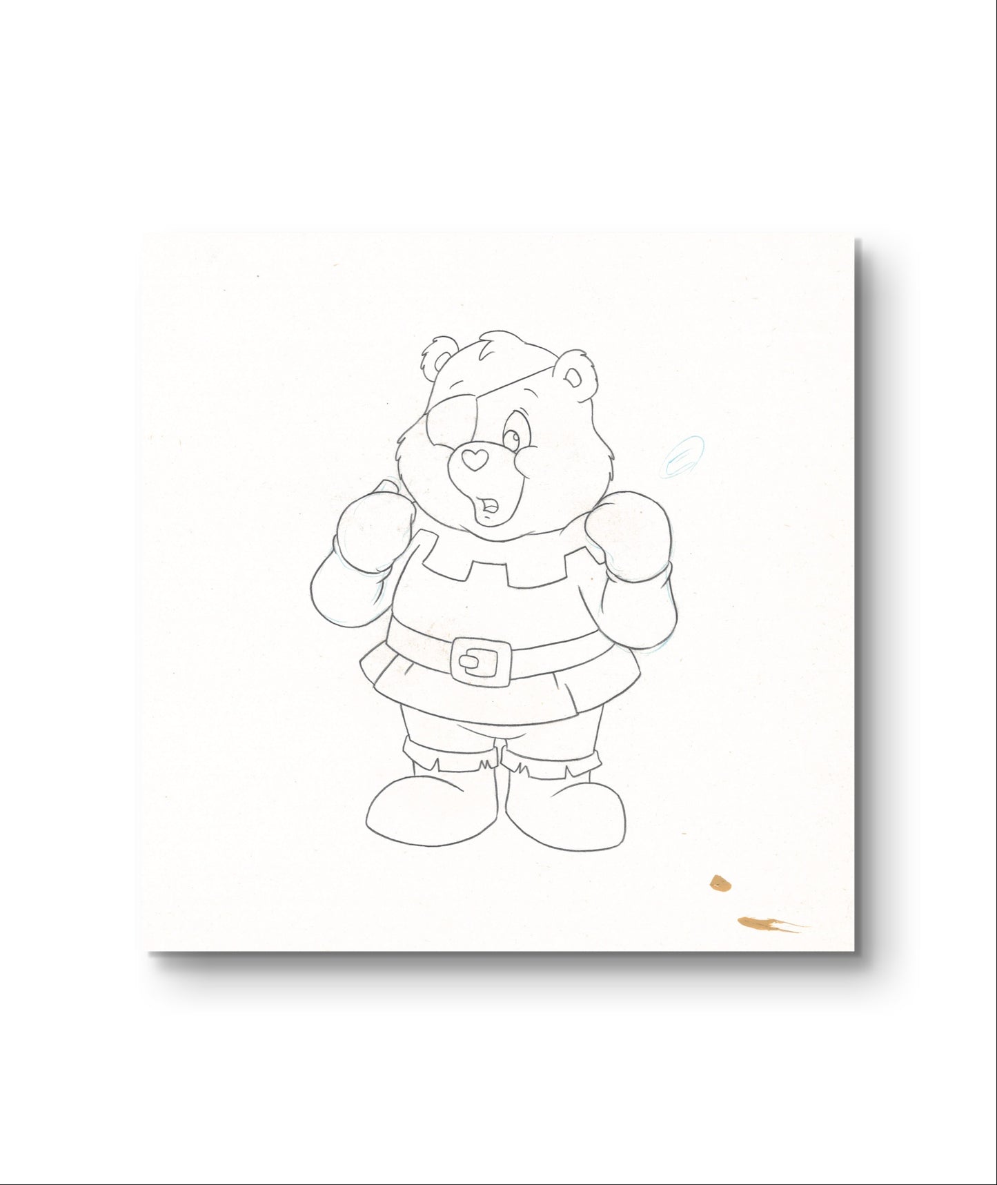 Care Bears Original Production Drawing: Grumpore played by Grumpy Bear