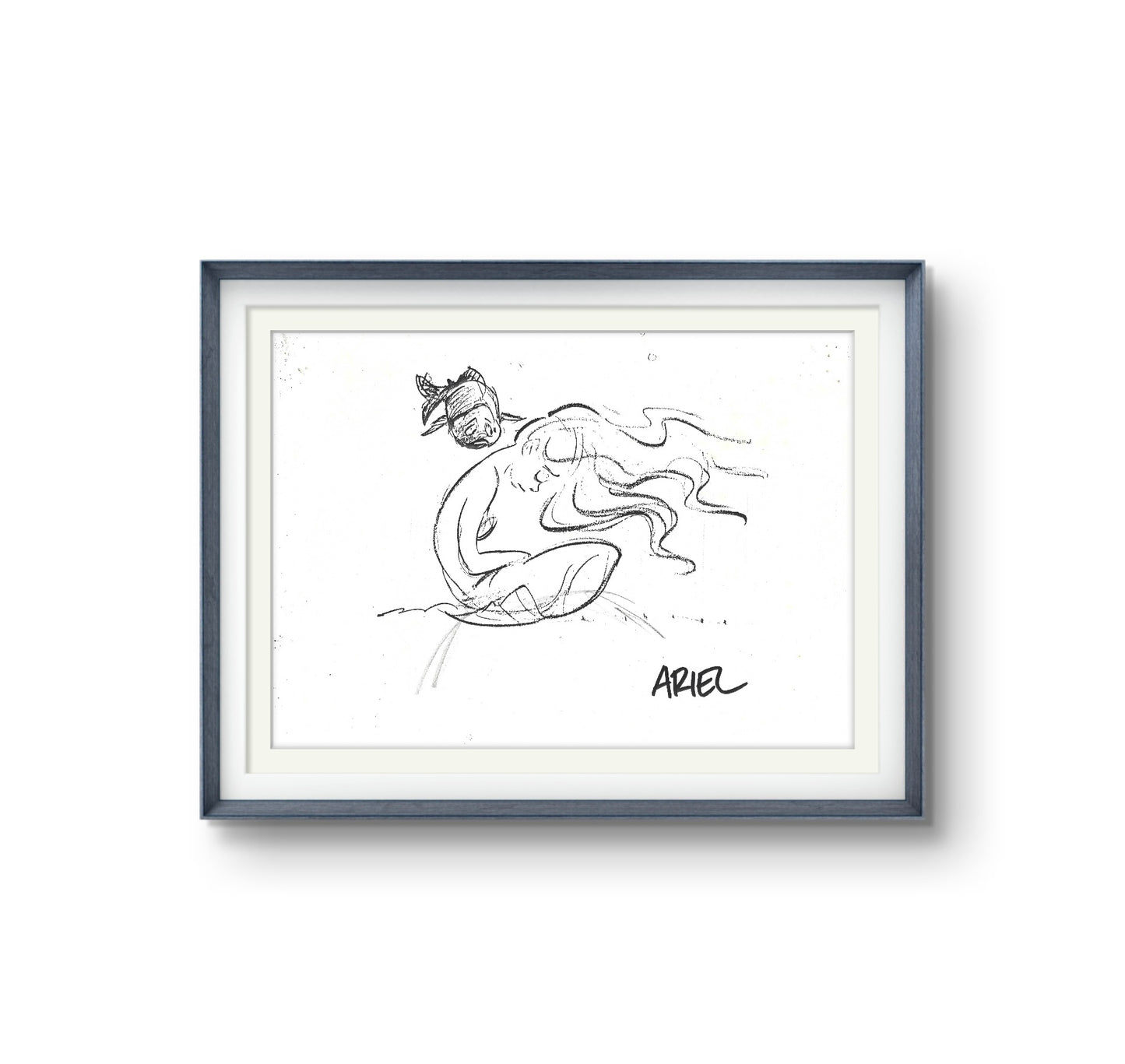 The Little Mermaid Pre Production Concept Art Model Sheet: Ariel